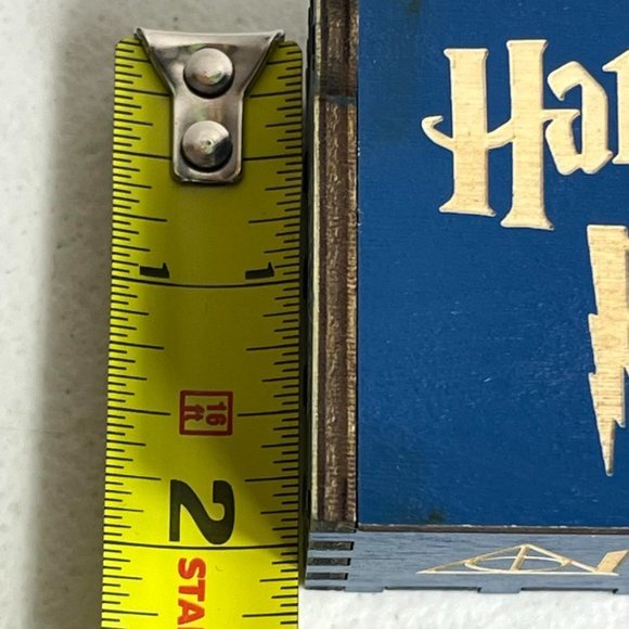 Harry Potter Hand Crank Wooden Music Box Blue Wizard Movie - Picture 7 of 8